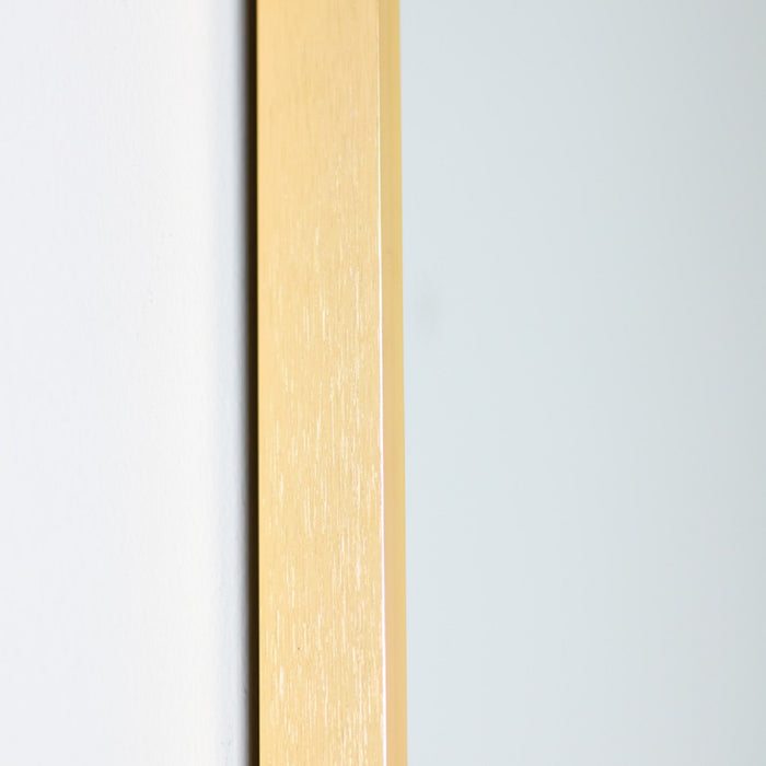Modena Pill Shape Mirror Gold 40 x 120cm