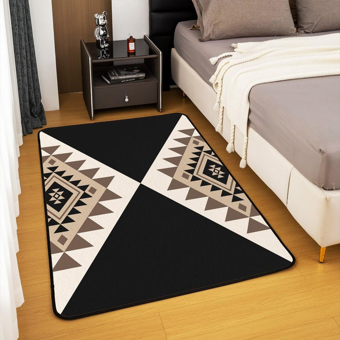 Modern Abstract Boho Geometric Area Rug