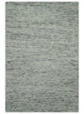 Modern Beige and Charcoal Solid Shaded Hand Tufted 2x3, 3x5, 5x8, 6x9, 8x10 and 9x12 Natural Wool Area Rug | UL60 - The Rug Decor
