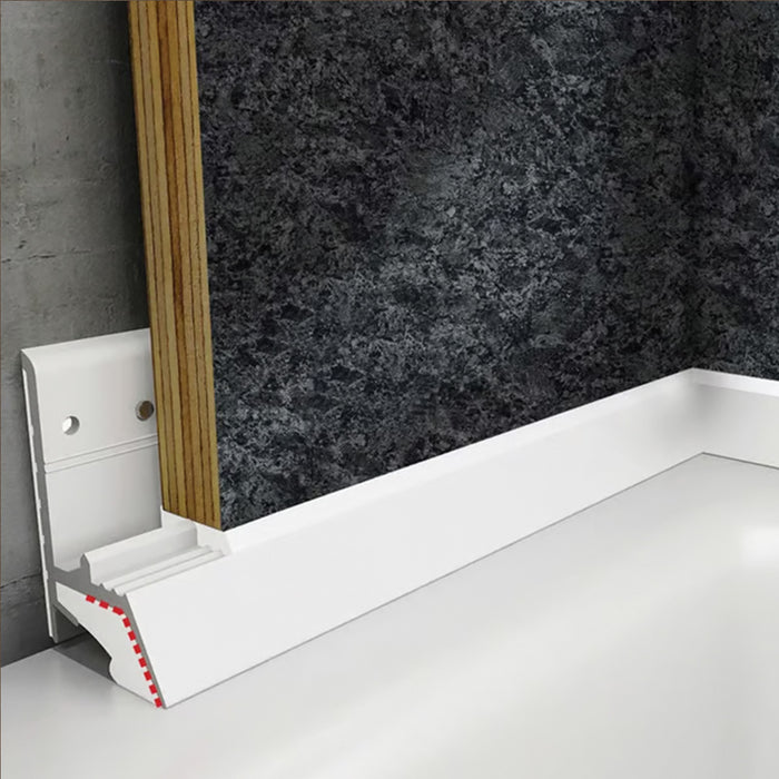 Multipanel Bath & Shower Tray Seal Kit - White - 2 x 1850mm Long & Accessories