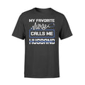 Apparel S / Black My Favorite Nurse Calls Me - Police Shirt - Standard T-shirt