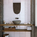 Nara Blanco White 7.5 x 30cm Gloss White Body Wall Tile - 0.59sqm perbox