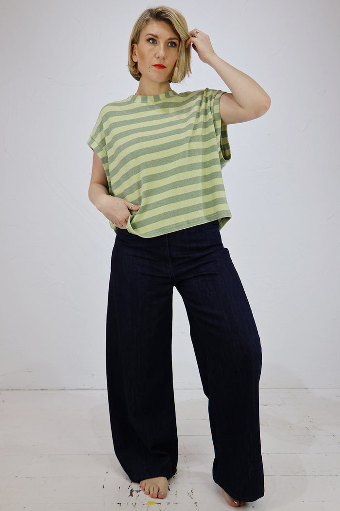 Neirami Boxy Striped T-Shirt - 2 Colours