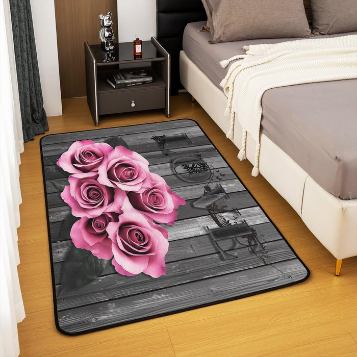 Neon Gradual Geometrical Washable Area Rug