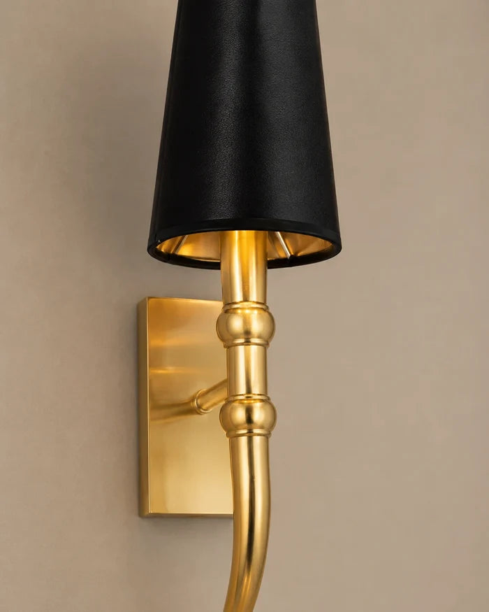 Noir Élan Gold Wall Light