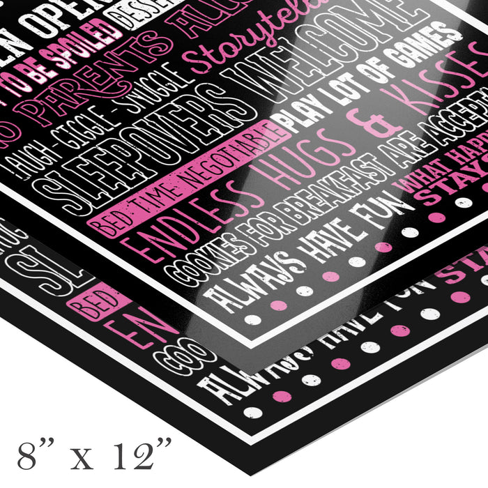 Nonna's House Rules Poster