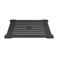 Nuie 90mm White Shower Trap including Metal Cover - Matt Black