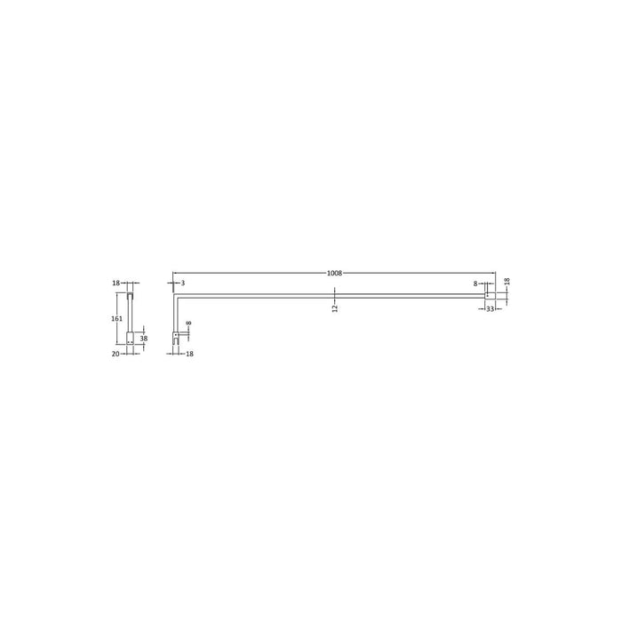 Nuie Additional Support Bar - Chrome