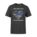 Apparel S / Black Nurse - Back The Blue - Got Your Six - Galaxy Flag Heart Shirt - Standard T-shirt