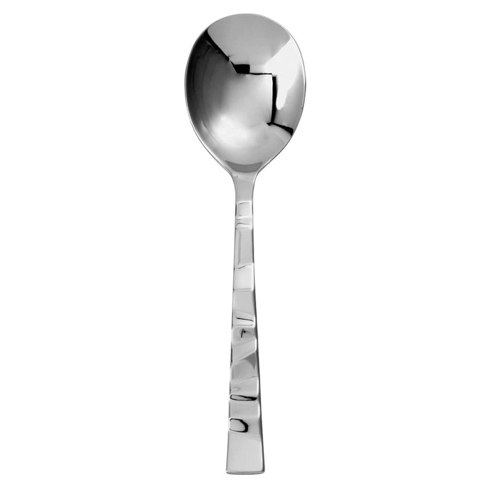 Oneida T947SBLF Verge 6 1/4" 18/10 Stainless Steel Extra Heavy Weight Bouillon Spoon - 12/Pack