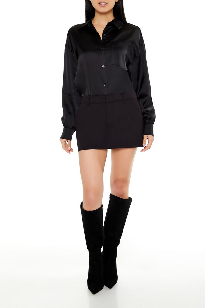 Oversized Satin Shirt