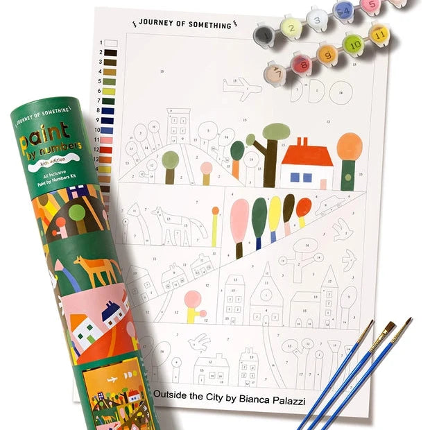 Paint By Numbers Kit & Canvas For Kids