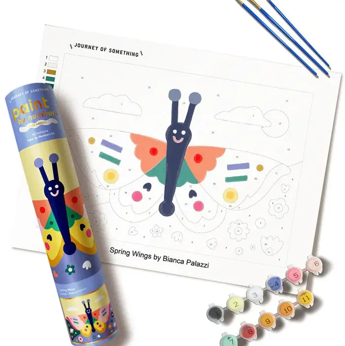 Paint By Numbers Kit & Canvas For Kids