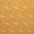 Palm Striped Hexagon Decor Mustard 15 x 17.5cm Porcelain Tile - 0.25sqm perbox