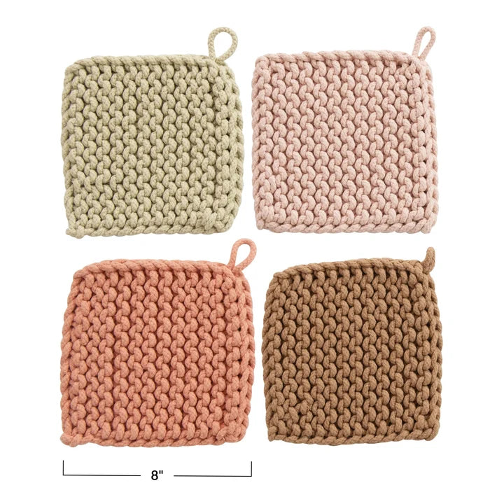 Pastel Crocheted Pot Holder
