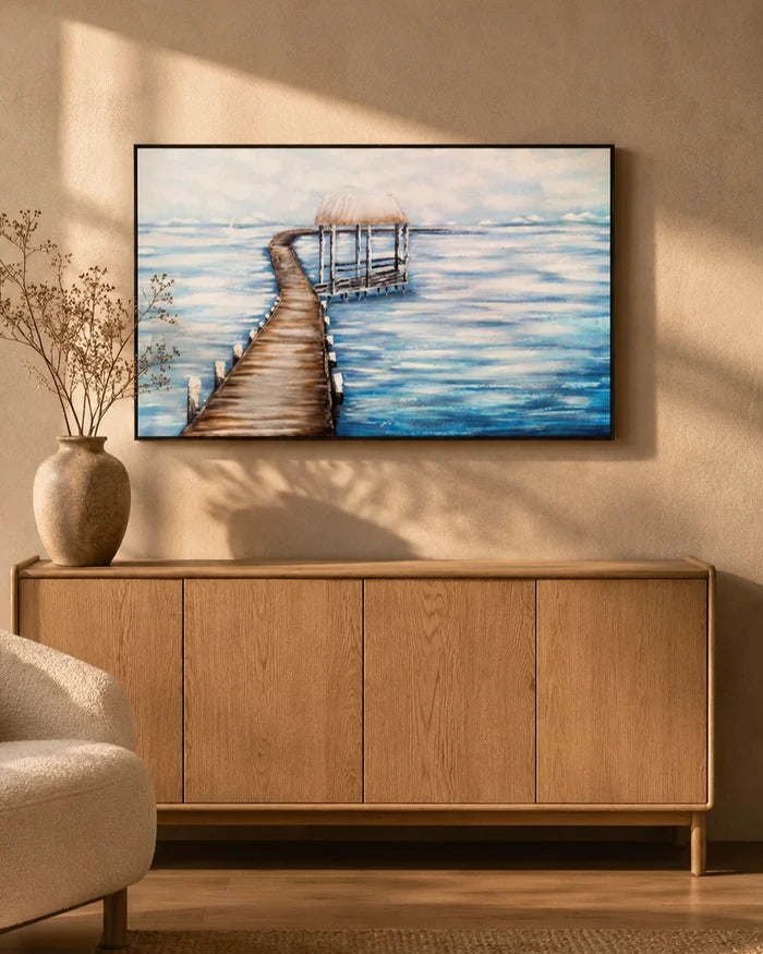Pathway to Heaven Semi Hand-made Wall Art - 48*32 Inch