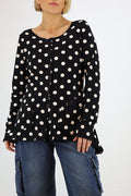 PLU My Shirt Cardigan in Polka Dot