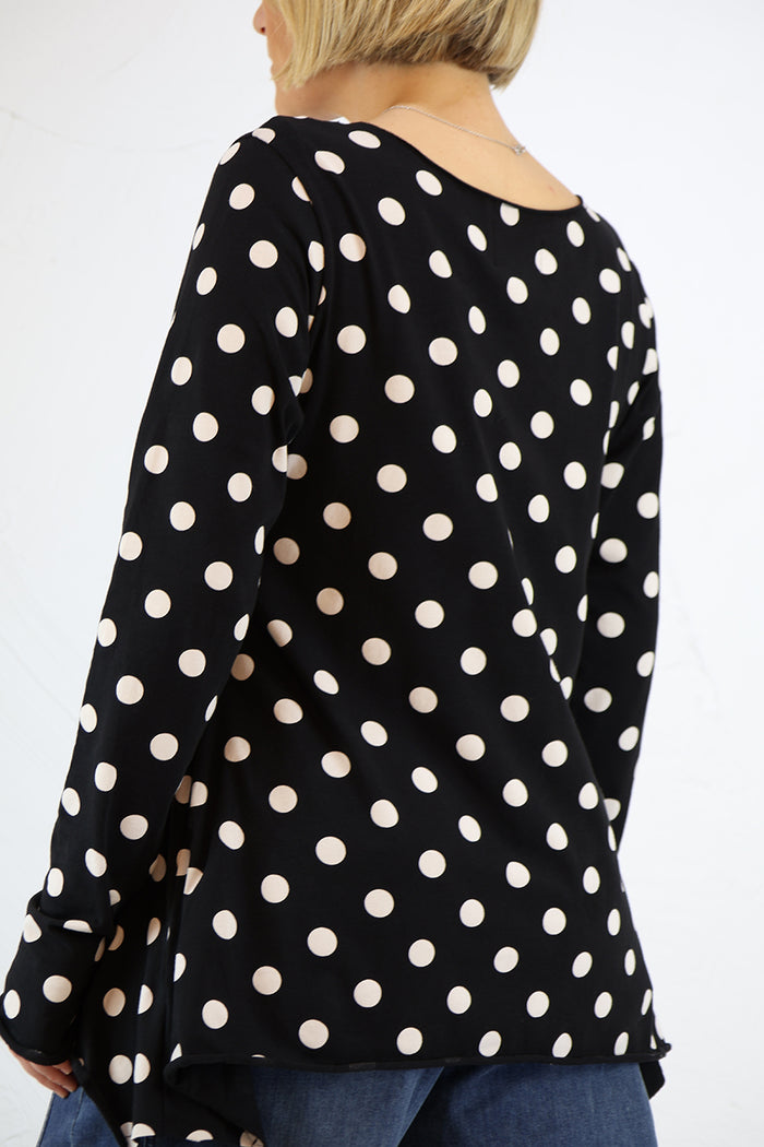PLU My Shirt Cardigan in Polka Dot