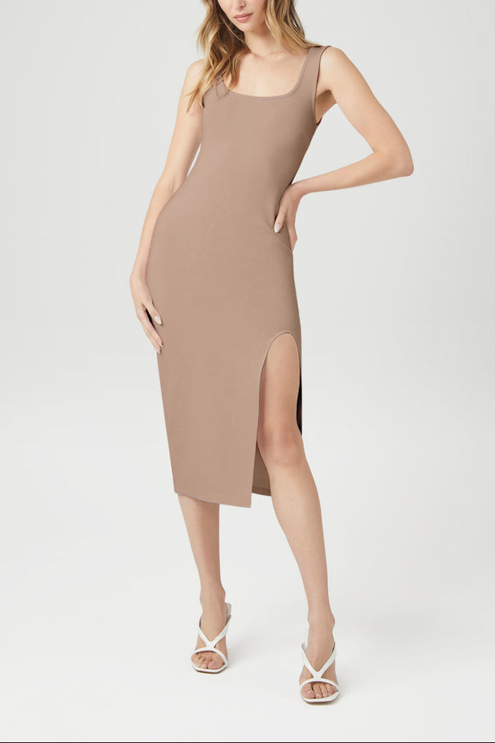 Ponte Knit Midi Tank Dress