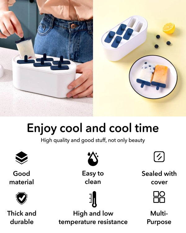 Popsicle Ice Cream Mold Maker - White - The Decor Kart