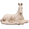 Porcelain Sculpture Lying Foal Figurine