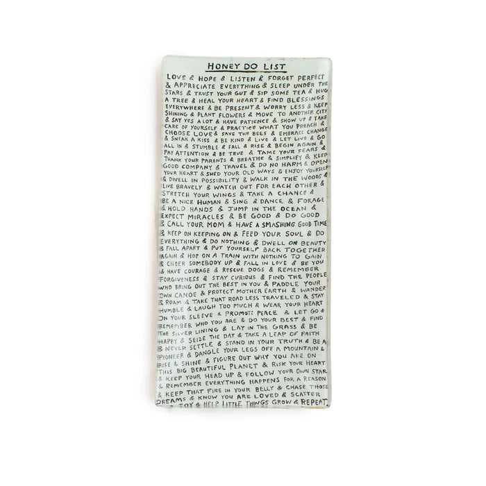 Rectangle Plate w/ Quote
