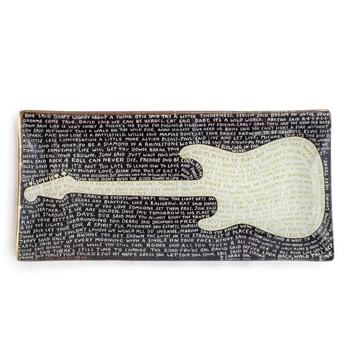 Rectangle Plate w/ Quote