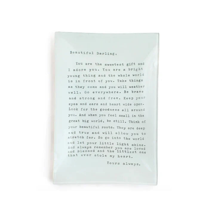 Rectangle Plate w/ Quote