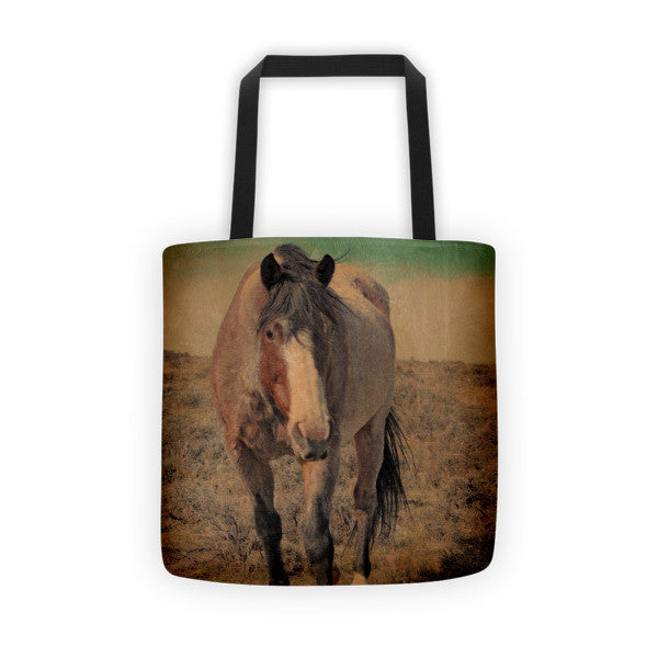 Red Roan and Sage Brush Tote bag