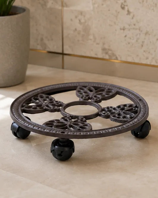Regal Cast Iron Plant Caddy