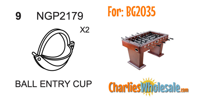 Replacement Part 2 (TWO) NGP2179 Ball Entry Cup