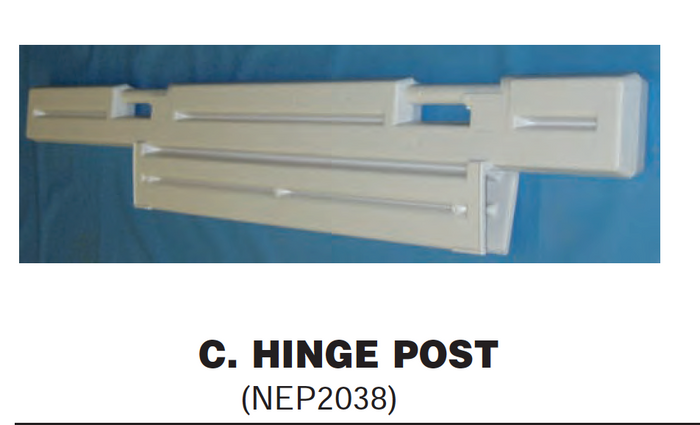 Replacement Part NEP2038 Hinge Post