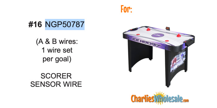 Replacement Part NGP50787 Scorer Sensor Wire for Both Goals