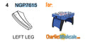 Replacement Part NGP7615 Left Leg