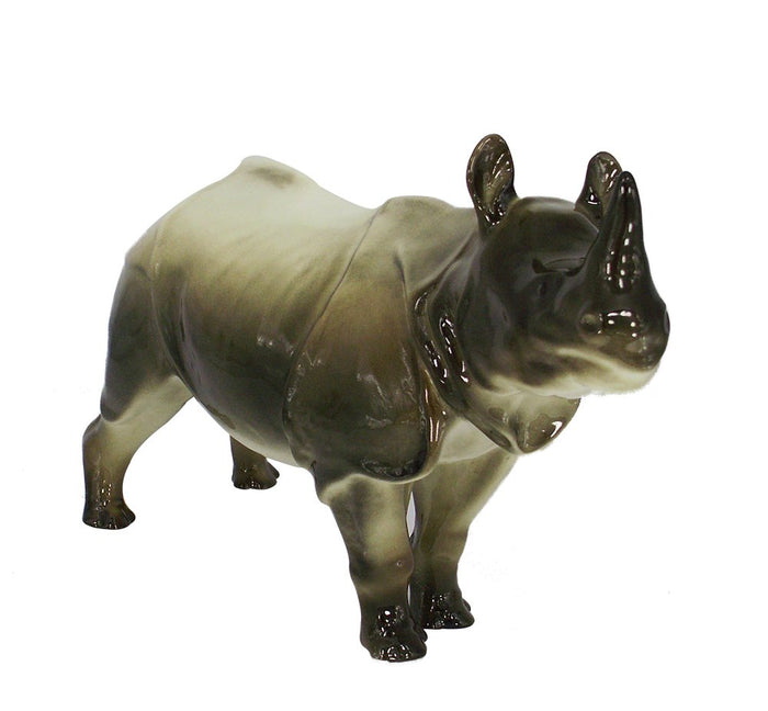 Rhinoceros Rhino Lomonosov Porcelain Collectible Figurine