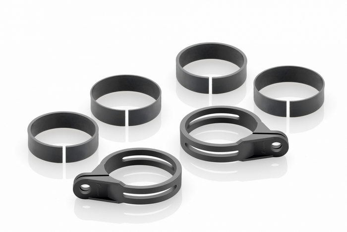 Rizoma Front Fork Turn Signal Mount Set FR244B Black