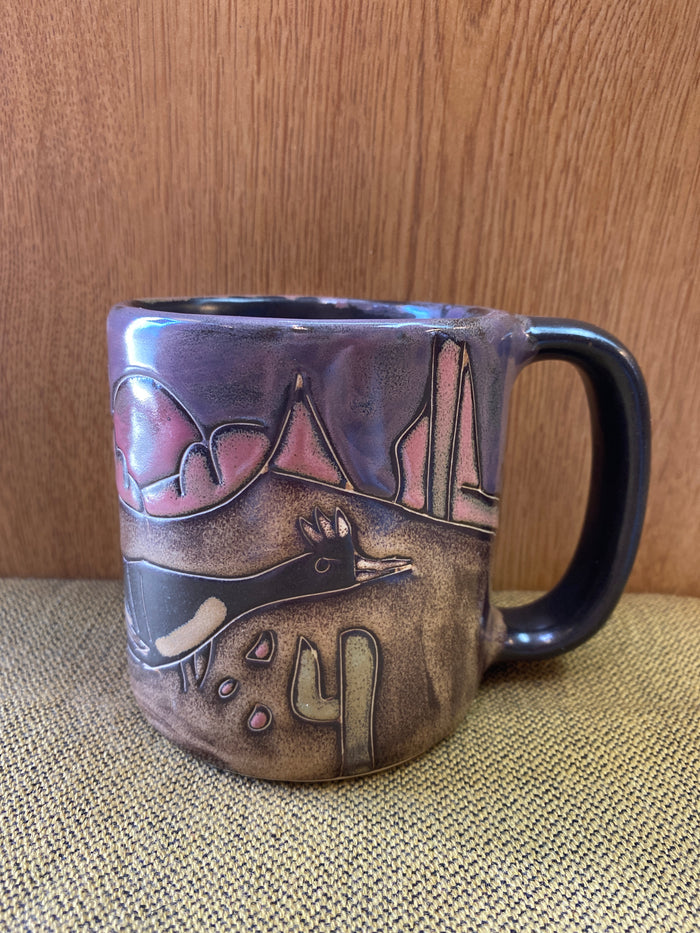 Roadrunner Mara Mug in lead free stoneware pottery; 16OZ; 510B7