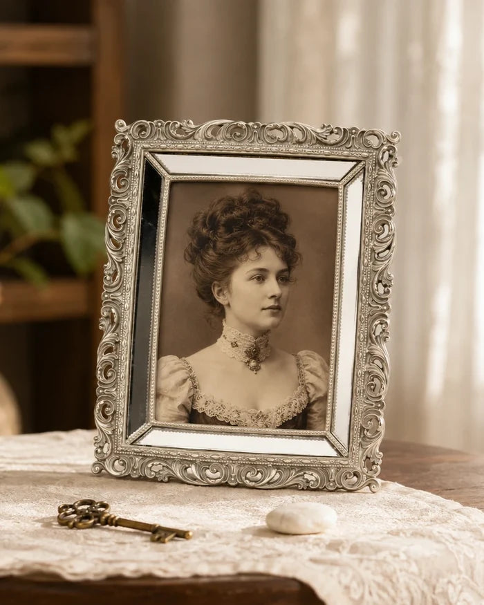 Rosehill Mirrored Photo Frame - Silver