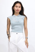 Rosemunde Silk Lace Vest Top