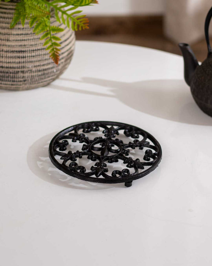 Round Cast Iron Trivet - The Decor Kart