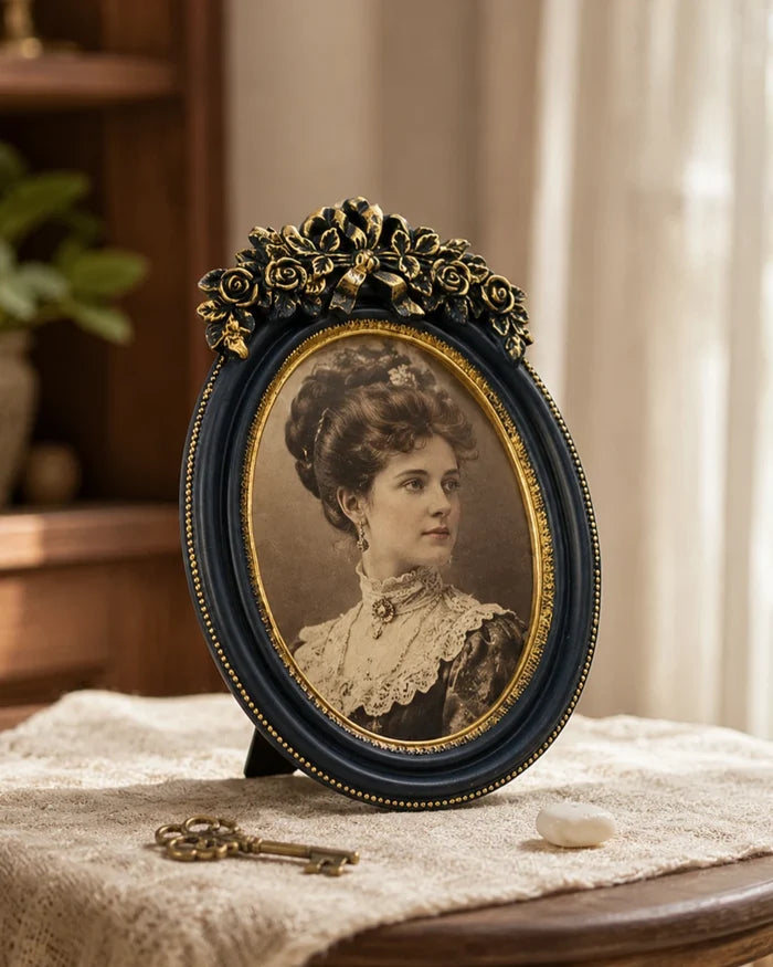 Royal Blue Oval Photo Frame