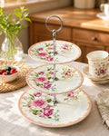 Royal Rose Garden 3-Tier Cake Stand