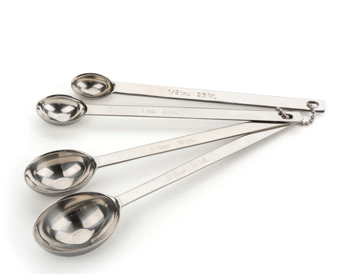 RSVP International | Long Handle Measuring Spoon Set of 4