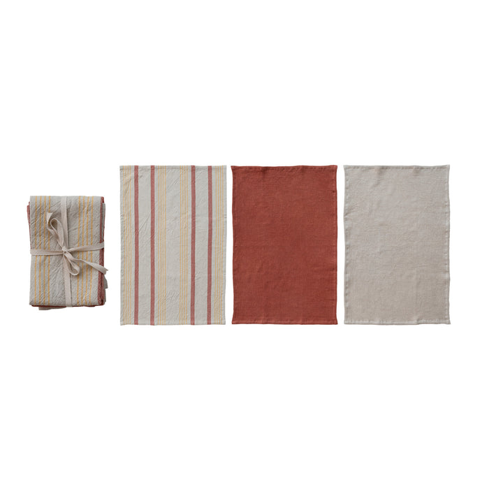 S/3 Cotton Woven/Waffle Tea Towel