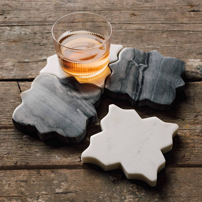 S/4 Tesselate Marble Coasters