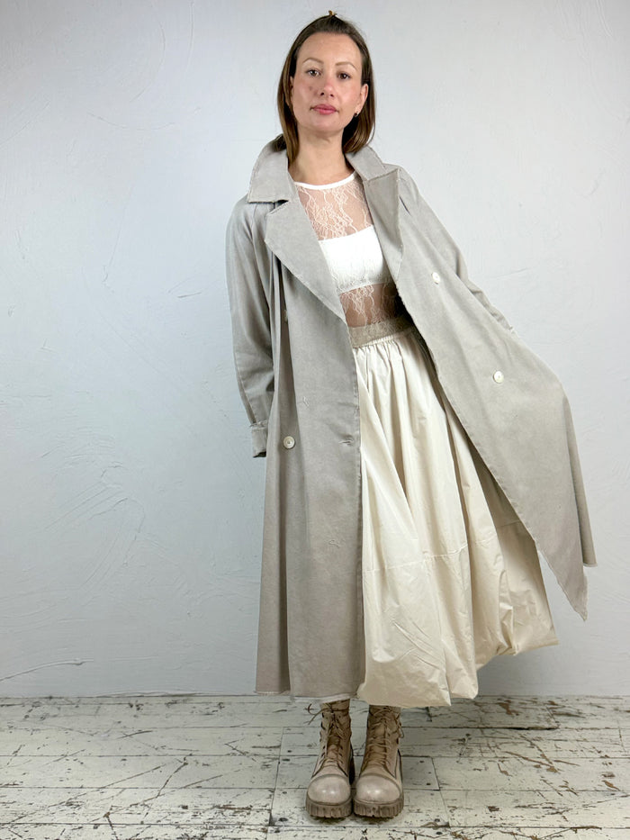 Sanctamuerte Cotton Trench Coat with Silk - 2 Colours