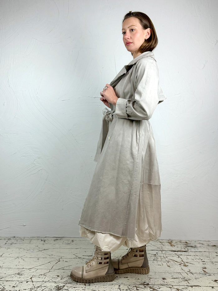 Sanctamuerte Cotton Trench Coat with Silk - 2 Colours