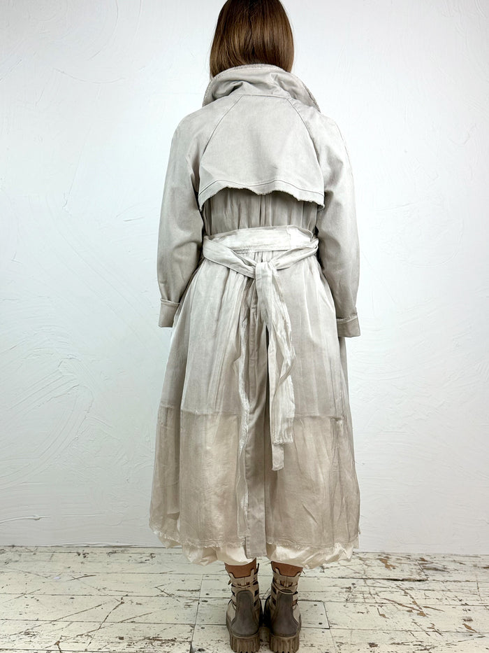 Sanctamuerte Cotton Trench Coat with Silk - 2 Colours