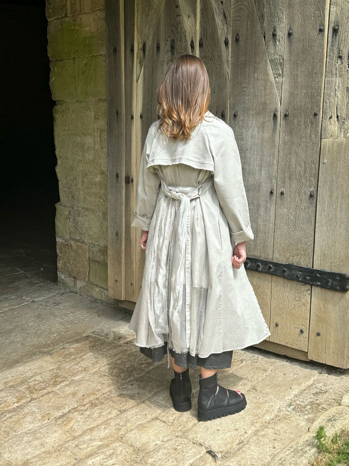 Sanctamuerte Cotton Trench Coat with Silk - 2 Colours