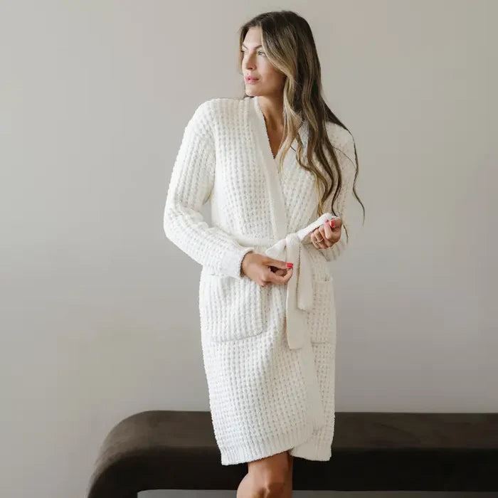 Saranoni Waffle Knit Robe